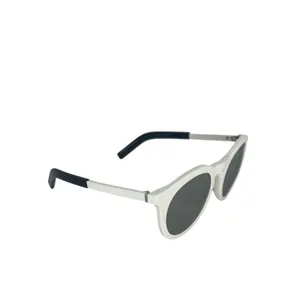 Moncler Odeonn ML0291 21C White Black Round Sunglasses Unisex thumbnail 7