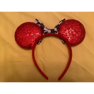 NWOT Handmade Disney Pixar Cars Lightning McQueen Mouse Ears Headband thumbnail 2