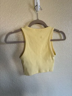 Yellow Zara Crop Top thumbnail 4