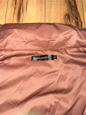 Merokeety Brown puffer vest thumbnail 3