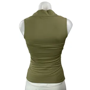Aritzia Contour Women's Green Sleeveless Square Neck Sculpt Knit Tank Top Size S thumbnail 3