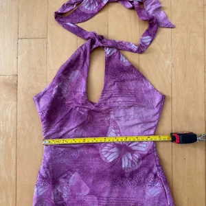 Princess Polly nathaleia purple butterfly backless halter dress thumbnail 4