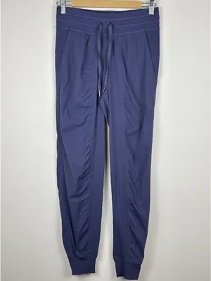 Lululemon Dance Studio Jogger Size 4 Navy Indigo Blue Pinstripe LW5BPJS thumbnail 4
