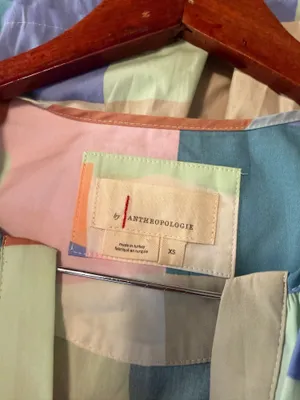 Anthropologie Somerset Mini Dress Pastel Multicolor Size XS thumbnail 4