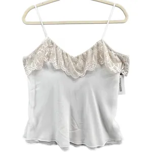 Flora Nikrooz UO Cami Top‎ XS Cream Lace Semi Sheer Coquette Feminine Fairy NEW thumbnail 2