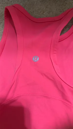 Lulu Align Waist Length Tank Pink Size 2 thumbnail 2