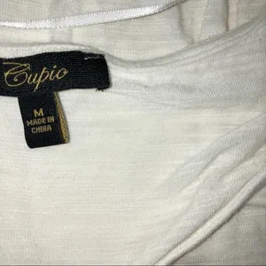 Cupio medium white hi low summer blouse thumbnail 4