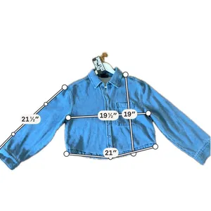 Future Collective NWT blue oversized cropped button down small thumbnail 8