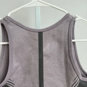 Zella Crop Top Athletic Tank Top Activewear Workout Fitness‎ Mauve Gray S thumbnail 5