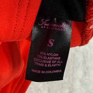 Fredericks of Hollywood Sunset Strap Fiery Red Tie Detail Bikini Top‎ S thumbnail 5