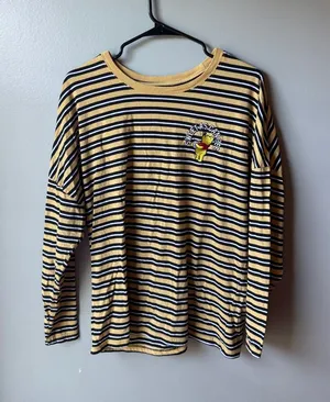 Disney Winnie the Pooh Sweet As Can Bee Striped Long Sleeve Shirt thumbnail 1
