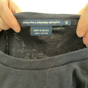 Ralph Lauren Navy Blue Quarter Sleeve Top thumbnail 5