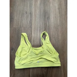 Lululemon Lime Green Double Strap Racerback Sports Bra Size 8 W2CQGS thumbnail 2
