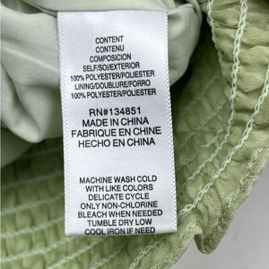 WAYF Secrets Kept Gathered Flutter Sleeve Top‎ XS Green Coquette NEW *TINY FLAW thumbnail 5