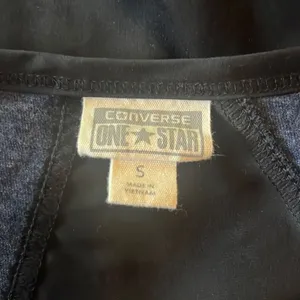 Converse One Star Black Blue Colorblock Long Sleeve Top Small Skate‎ Grunge Emo thumbnail 4