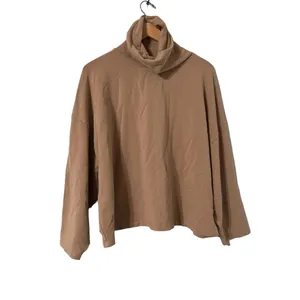 ARITZIA Babaton Group Tan Funnel Neck Turtleneck Sweatshirt Sweater Top thumbnail 4