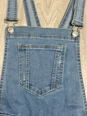 Wax Jean Denim Short Overalls thumbnail 6