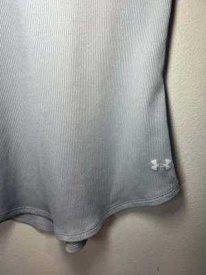 Under Armour Victory Tank Top Light Gray HeatGear Racerback Workout Gym Sz Small thumbnail 5