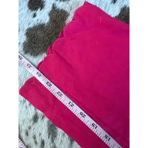 REFORMATION Hot Pink Linen‎ Scalloped Matching Set Liam Pants Overland top Sz 4 thumbnail 14
