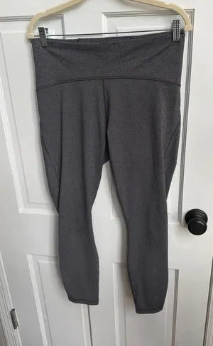 Lululemon Train Times 7/8 Pant *25" Heathered Black women's 12 thumbnail 1