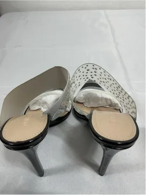 Woman’s New Wild Diva Carmy Slip On Stiletto Mules Size 7 Black Stud Accents thumbnail 5
