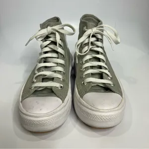 Converse CTAS move‎ high top platform slate sneakers Gray white womens size 7 thumbnail 3