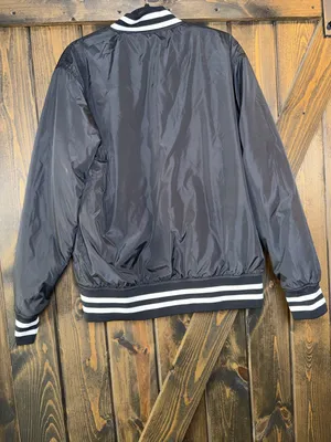 Team Crumbl Pink‎ Black Reversible Varsity Jacket Pink Size L thumbnail 4