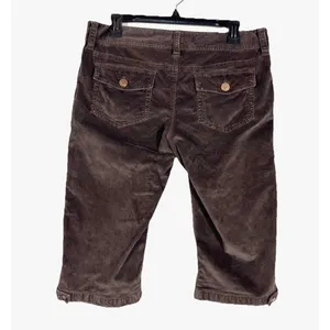 Old Navy Y2K Low Rise Bermuda Short Brown Corduroy Minimalist Knee Length 10 thumbnail 3