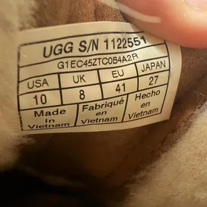 UGG Funkarra Zip Cuffed Platform Slippers Chestnut Suede Shearling Women’s 10 thumbnail 6
