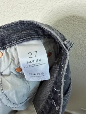 MOTHER‎ Superior The Rambler Zip Flood Outta Sight Jeans In Charcoal Womens 27 thumbnail 11