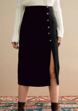 RIHOAS The Buttons Decorated Knit Skirt ONLY S 13 thumbnail 1