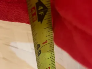 Vintage Freeport Studio 100% Linen Sleeveless Maxi Dress Red Size M Button thumbnail 5