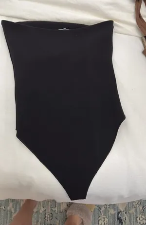 ZARA Contour Bodysuit Black thumbnail 1