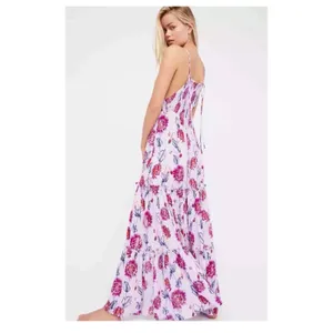 Free People Garden Party Floral Boho Maxi Dress Size XS thumbnail 2