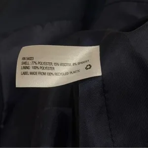 Gap‎ The Academy Blazer Navy and Black Trim Academia Old Money Career 4 thumbnail 7