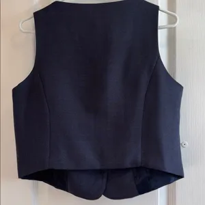 Paula Echevarria For Primark Slate Blue 3 Button Vest Nwts Size 8/10 Us Medium thumbnail 7