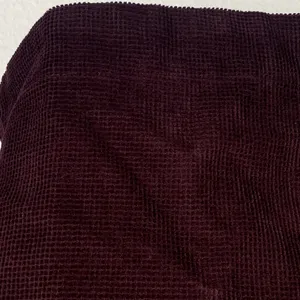 NWT Madewell Sz S Val Waffle-Knit Relaxed V-Neck Top in‎ Deep Purple thumbnail 3