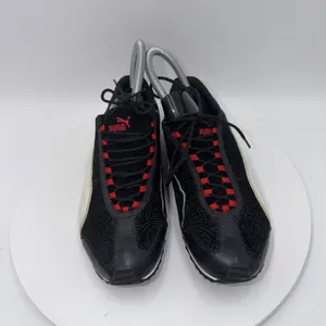 PUMA Vintage Y2K Speedcat Black Red Suede‎ Embossed Sneakers Size Women's 6.5 thumbnail 3