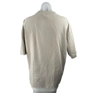 Uniqlo Airism Womens Beige Short Sleeve Crew Neck Basic Tee T-Shirt Top Size L thumbnail 2