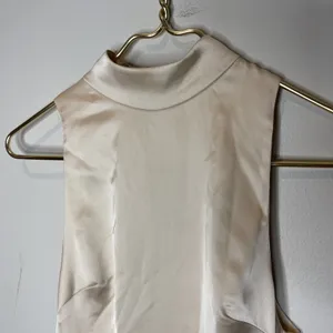New Fame & Partners High Neck Mermaid Skirt‎ Golden Dress US 0 thumbnail 3