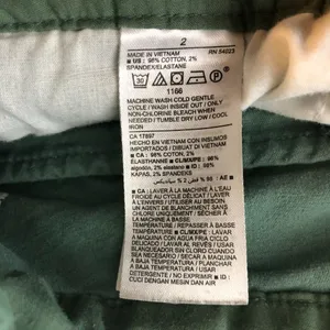 Old Navy Womens Everyday Short Twill Cotton Floral Green 2 thumbnail 4
