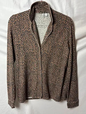 Leopard Print Long Sleeve Pajama Top - NWOT Nordstrom / Refinery thumbnail 2