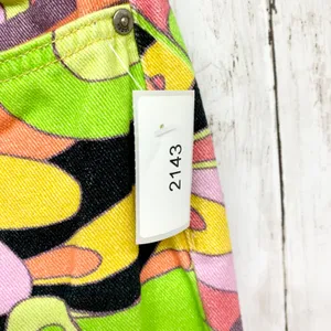 Jaded London Pants Women Size W26 Psychedelic Boyfriend Jeans Multicolor Retro‎ thumbnail 4