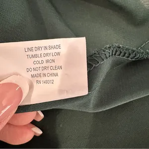 Selfie Leslie Emerald Green Ruffle Tiered Mini Dress Long Sleeve Cutout Size M thumbnail 16
