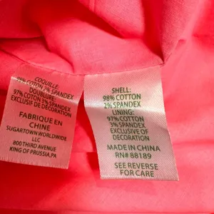 Lilly Pulitzer Dress Size 2 Elina Stretch‎ Sleeveless Ruffle Pocket Coral Spritz thumbnail 7