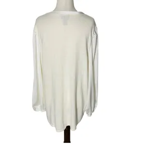 CHICO'S Cashmere Blend Balloon Sleeve Sweater thumbnail 7