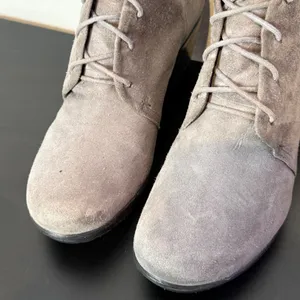 Dansko Suede Leather Lace‎ Up Wedge Ankle Boots Gray Women 41 US 10.5 11 thumbnail 5