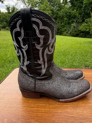 J.B. Dillon Reserve Women’s 7.5B Cowboy Boots Hair-On Leather Western thumbnail 2
