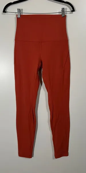 Lululemon Super High-Rise Align Leggings Size 6 Full Length 28” Canyon Orange thumbnail 1