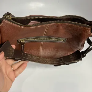 Dooney & Bourke safari brown pebbled leather‎ shoulder bag thumbnail 7